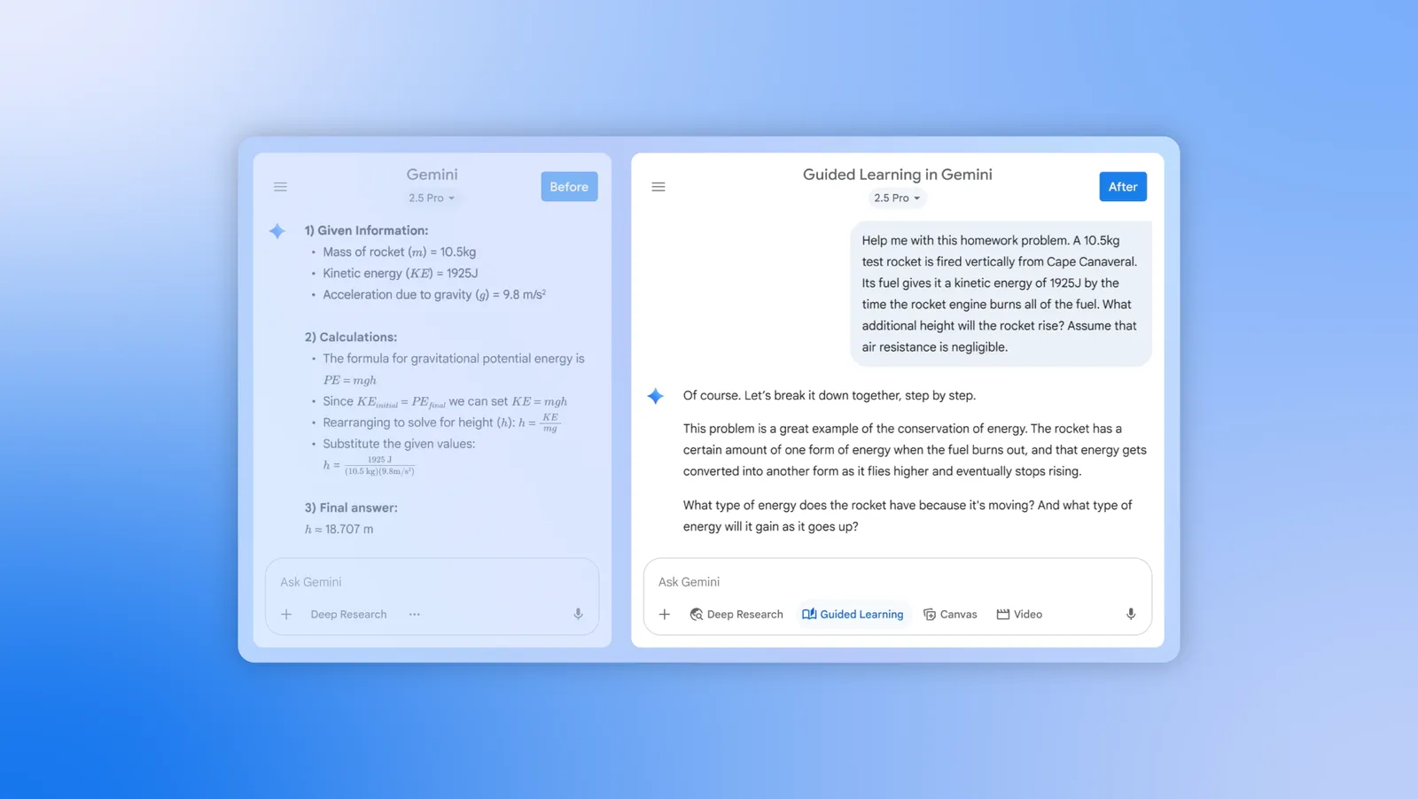 Google lanza su tutor de IA Gemini para competir con el Modo de Estudio de ChatGPT