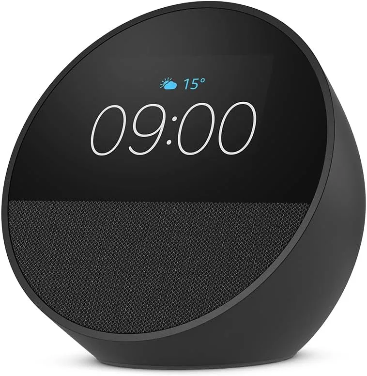 Amazon Echo Spot (última generación) | Despertador inteligente con sonido de calidad y Alexa | Negro