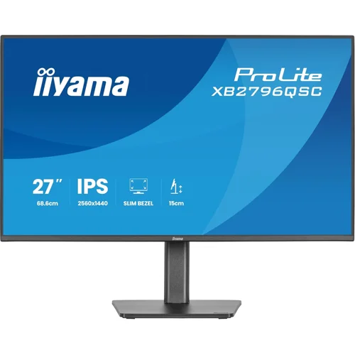 iiyama ProLite XB2796QSC-B1 monitor 27″ QHD con USB-C 65 W