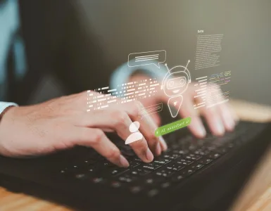 OpenAI dots: qué es el agente always-on y por qué el ChatGPT Pro de España (aún) no lo tiene 78 Asistente de IA estilo agente always-on con interfaz de chat sobre un portátil